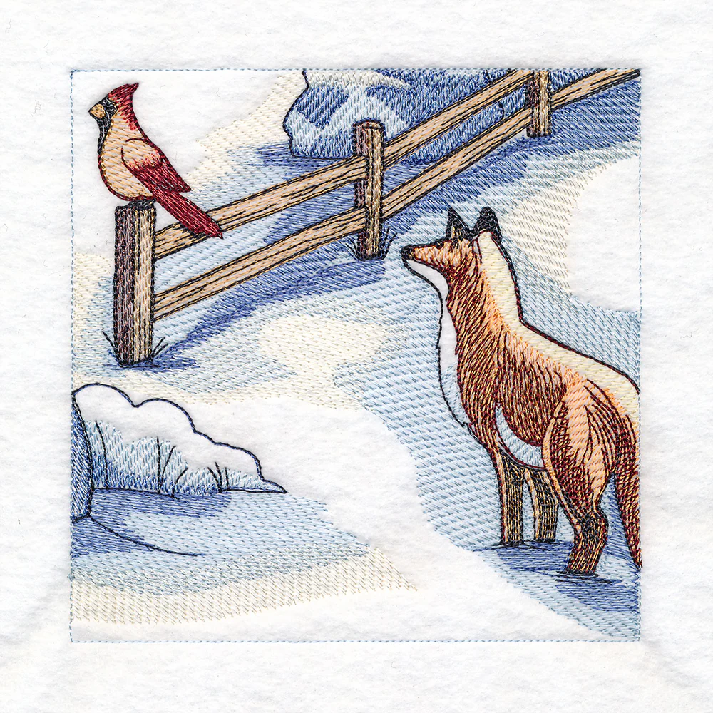 Snowy Winter Cottage Scene - Image 23