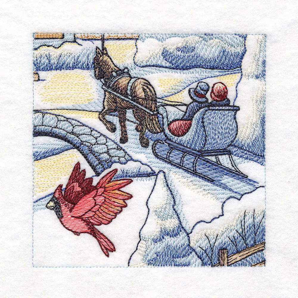 Snowy Winter Cottage Scene - Image 28