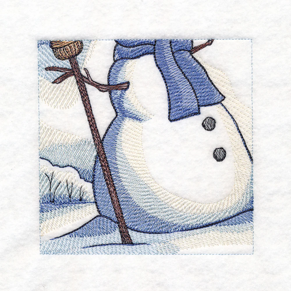 Snowy Winter Cottage Scene - Image 29