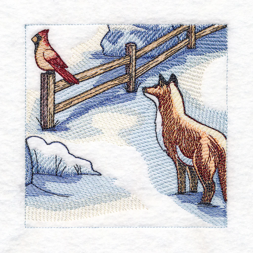 Snowy Winter Cottage Scene - Image 30