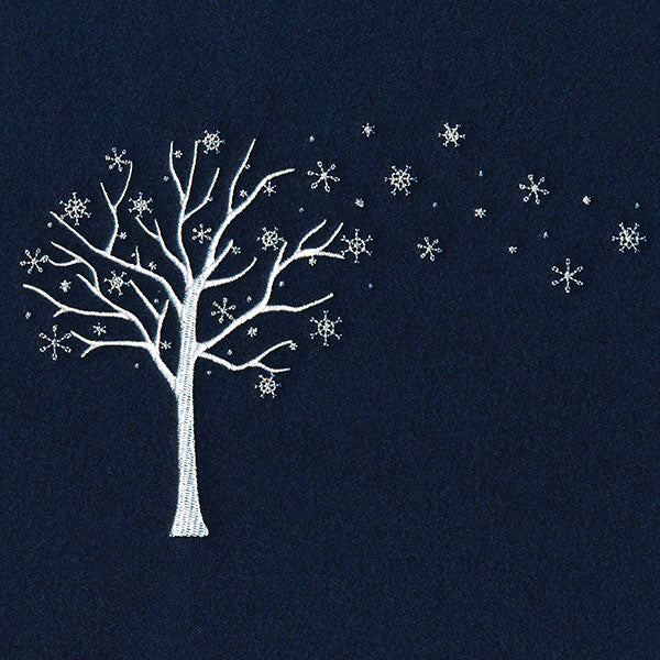 Snowy Winter Tree (Whitework) - Image 7