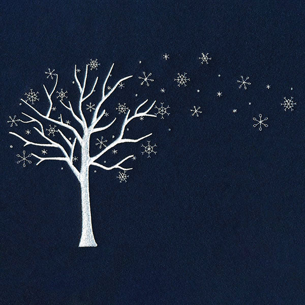 Snowy Winter Tree (Whitework) - Image 9