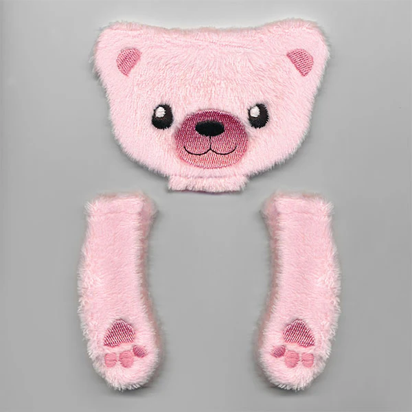 Snuggles and Smiles Stuffed Teddy Bear Blanket Buddy (In-the-Hoop) - Image 3