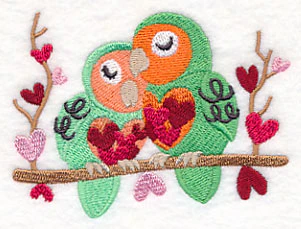Snuggling Bird Couple - Image 6