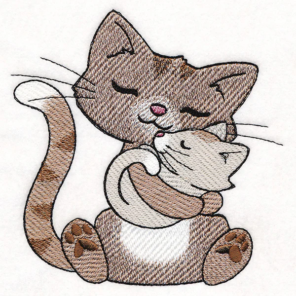 Snuggling Cats - Image 2