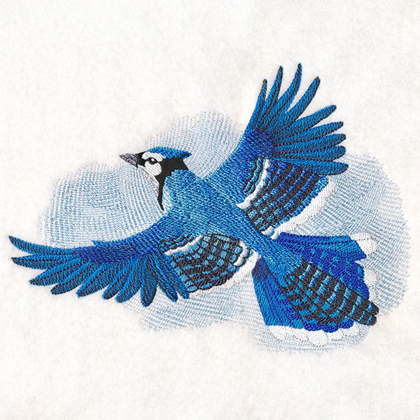 Soaring Blue Jay in Watercolor - Image 3