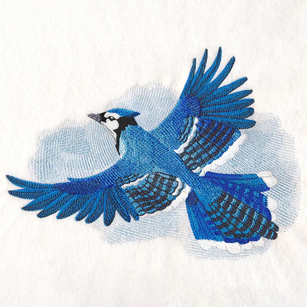 Soaring Blue Jay in Watercolor - Image 7