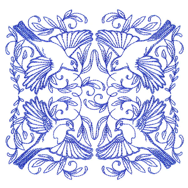 Soaring Robin Kaleidoscope Square - Image 4