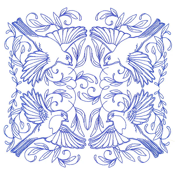 Soaring Robin Kaleidoscope Square - Image 5