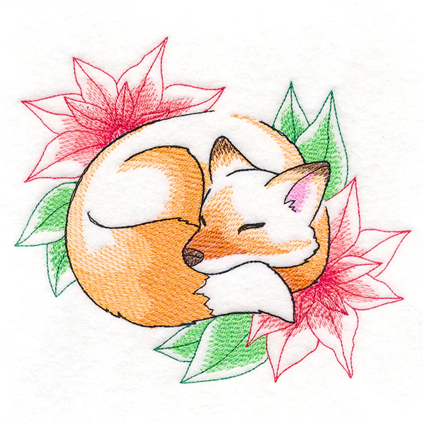 Soft Sleepy Christmas Fox - Image 2