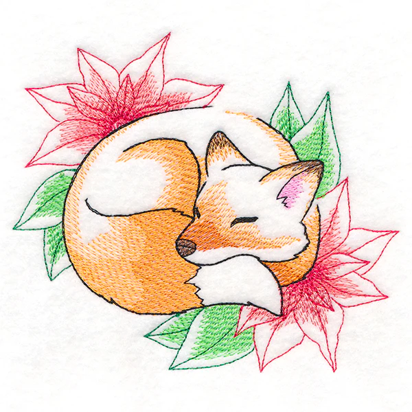Soft Sleepy Christmas Fox - Image 3