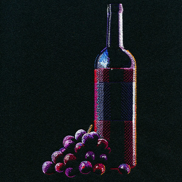 Sommelier's Delight Wine Bottle & Grapes - Image 5