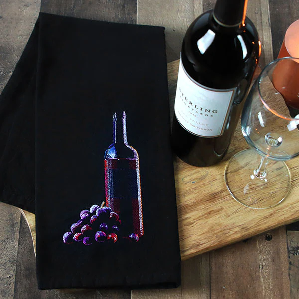 Sommelier's Delight Wine Bottle & Grapes - Image 6
