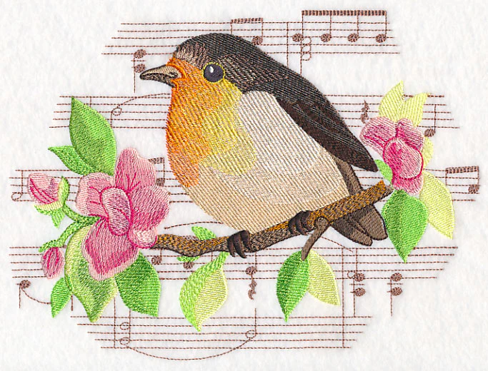 Songbird European Robin in Watercolor - Image 4