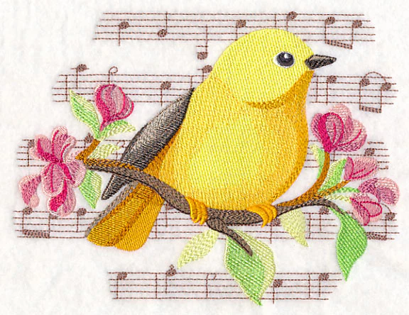 Songbird Yellow Warbler in Watercolor - Image 2