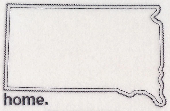 South Dakota Outline (Vintage)