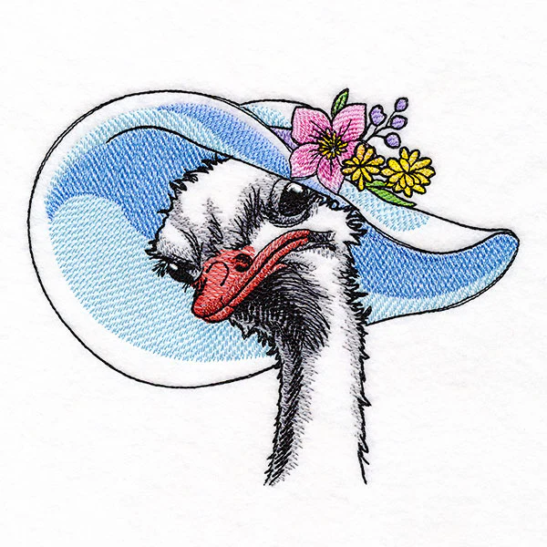 Southern Belle Sun Hat Ostrich - Image 2