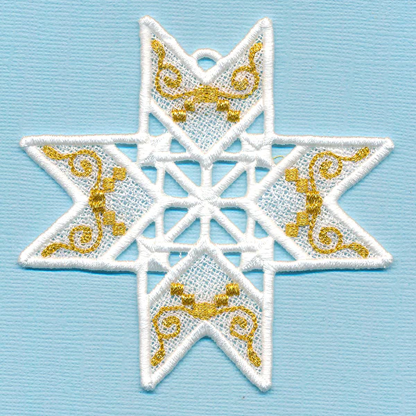 Sparkling Christmas Ornament (Lace) - Image 2