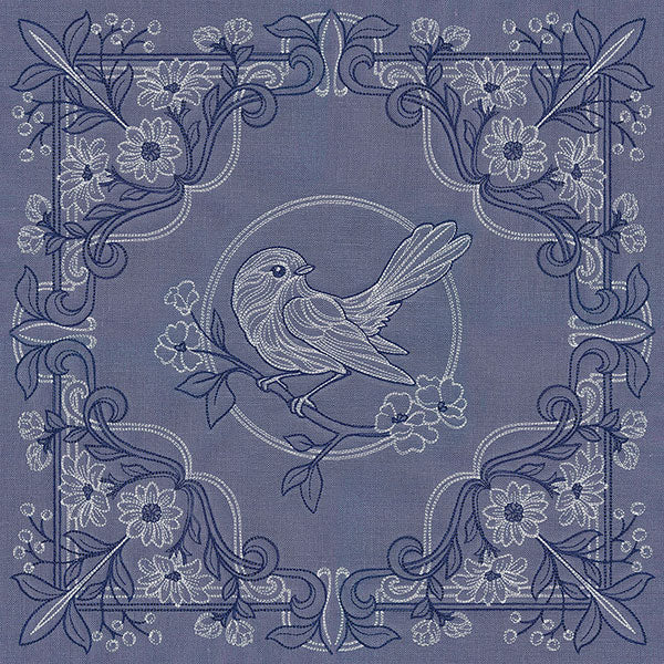 Sparrow & Flowers Pillow Pair - Image 27