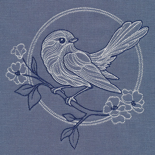 Sparrow & Flowers Pillow Pair - Image 35