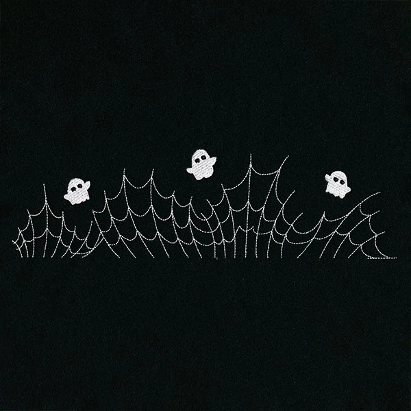 Spiderwebs & Ghosts Border