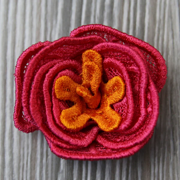 Spiral Peony in 3D (Lace) - Image 3
