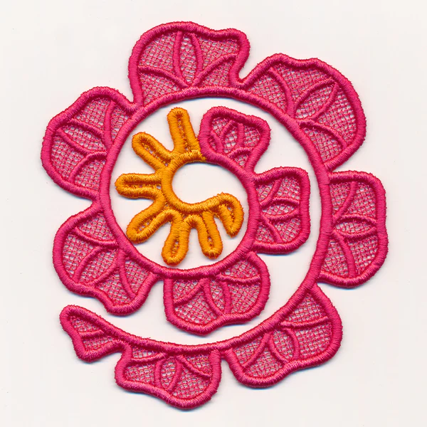 Spiral Peony in 3D (Lace) - Image 4