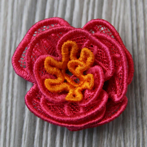 Spiral Peony in 3D (Lace) - Image 5