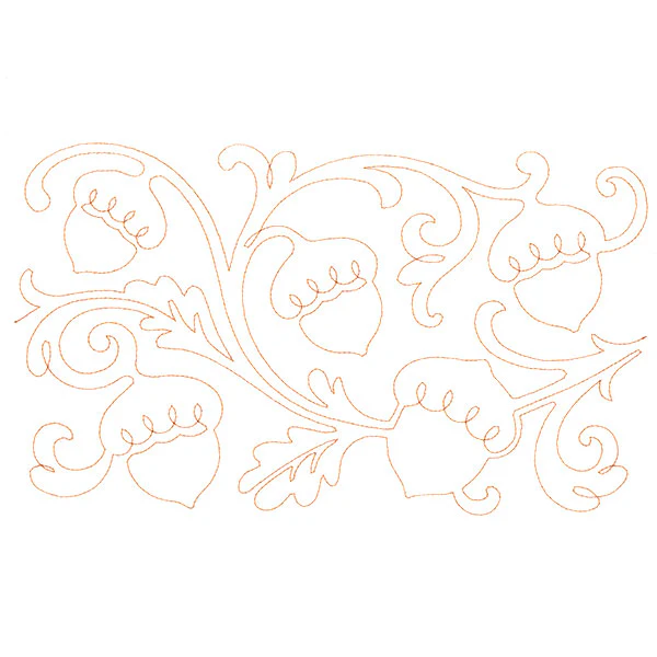Spiraling Acorns (Edge-to-Edge Quilting) - Image 5