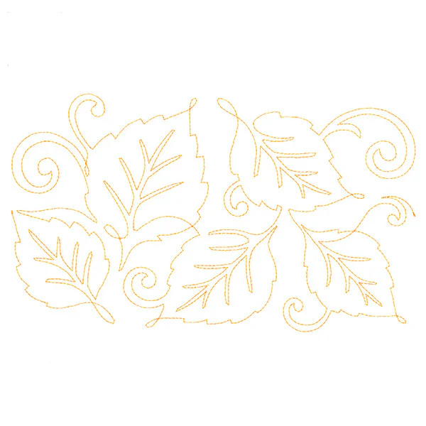 Spiraling Birch Leaves (Edge-to-Edge Quilting) - Image 2