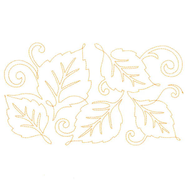 Spiraling Birch Leaves (Edge-to-Edge Quilting) - Image 3