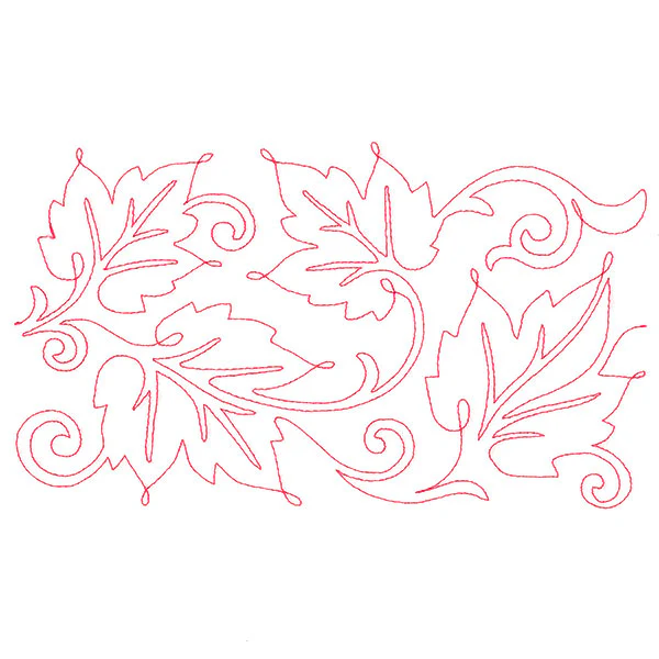 Spiraling Maple Leaves (Edge-to-Edge Quilting) - Image 3