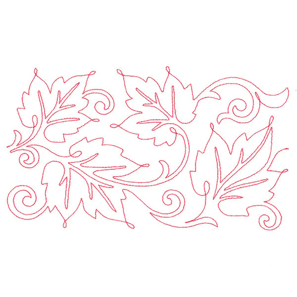Spiraling Maple Leaves (Edge-to-Edge Quilting) - Image 4