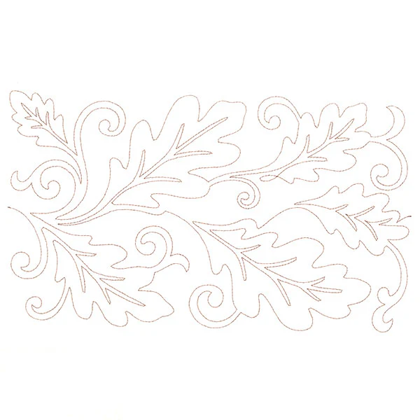 Spiraling Oak Leaves (Edge-to-Edge Quilting) - Image 9