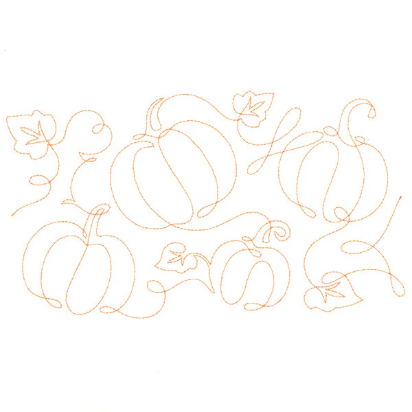 Spiraling Pumpkins (Edge-to-Edge Quilting) - Image 2