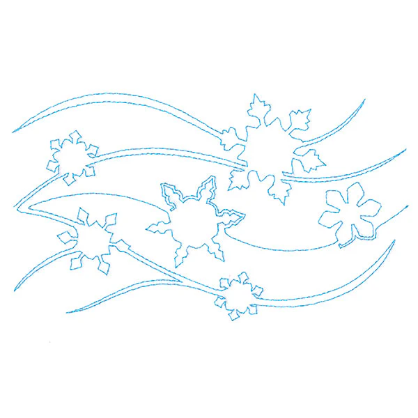 Spiraling Winter Snow (Edge-to-Edge Quilting) - Image 4
