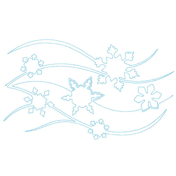 Spiraling Winter Snow (Edge-to-Edge Quilting) - Image 5