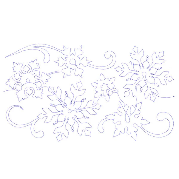 Spiraling Winter Snowflakes (Edge-to-Edge Quilting) - Image 5