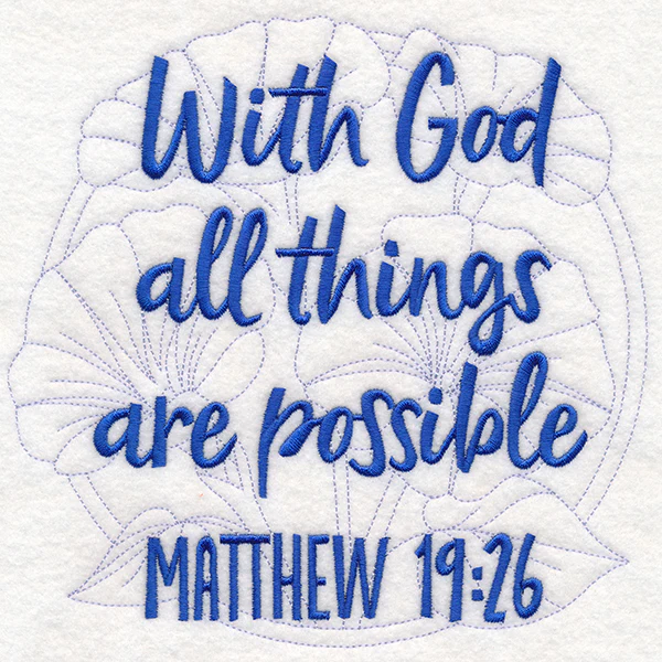 Spirited Sayings - All Things Are Possible with Morning Glories - Image 2