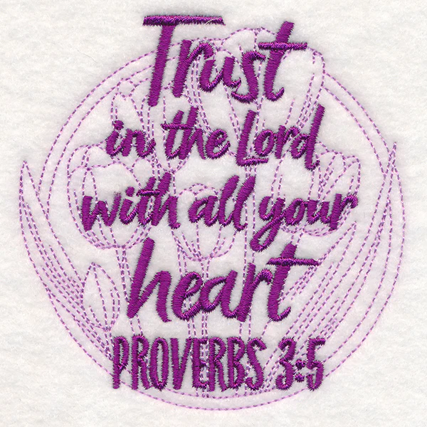 Spirited Sayings - Trust in the Lord With Tulips - Image 5