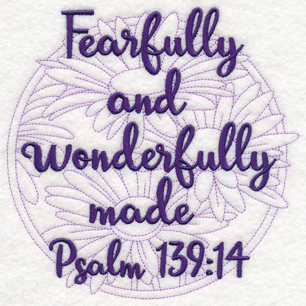 Spirited Sayings - Wonderfully Made With Daisies - Image 3