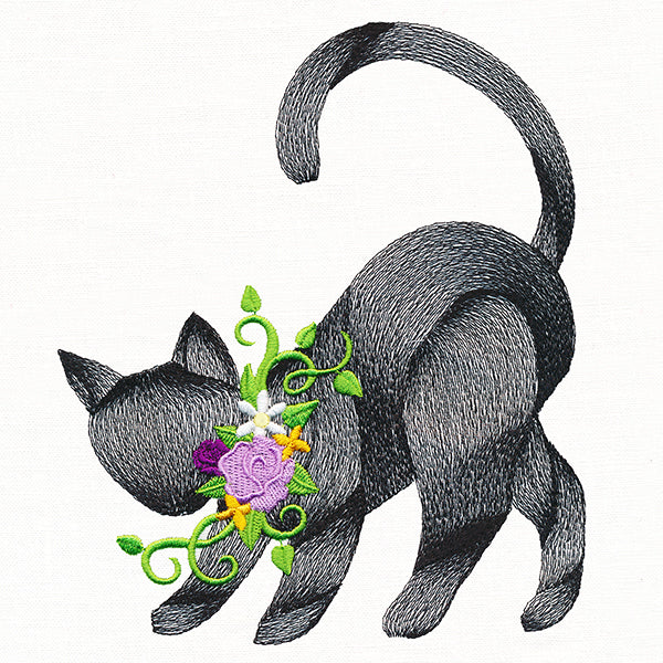 Spooky Chic Halloween Cat - Image 2
