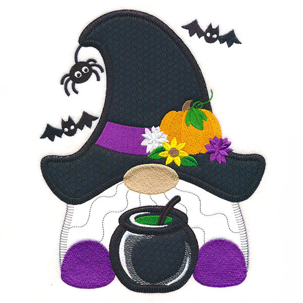 Spooky Halloween Gnome (Heirloom Applique) - Image 4