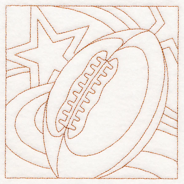 Sports Quilting - Football (Double Run) - Image 4