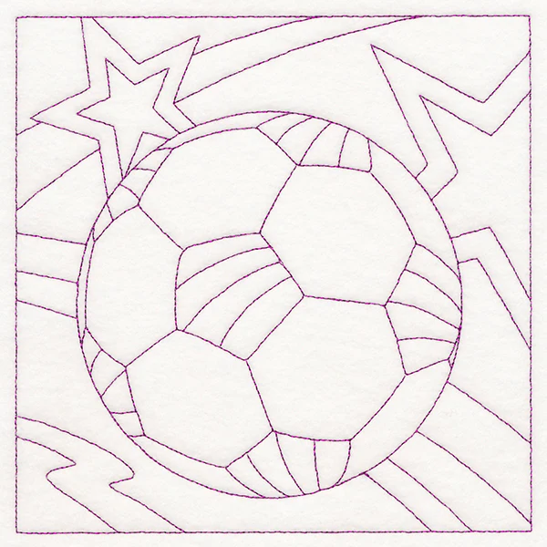 Sports Quilting - Soccer (Double Run) - Image 2