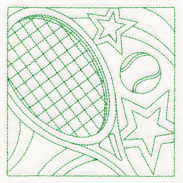 Sports Quilting - Tennis (Double Run) - Image 5