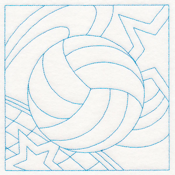 Sports Quilting - Volleyball (Double Run) - Image 3