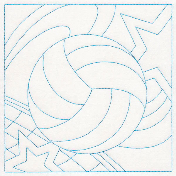 Sports Quilting - Volleyball (Double Run) - Image 6