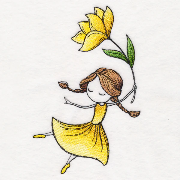 Spring Breeze Beauty with Flower - Image 4