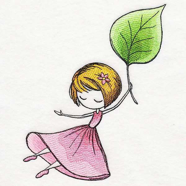 Spring Breeze Beauty with Leaf - Image 4